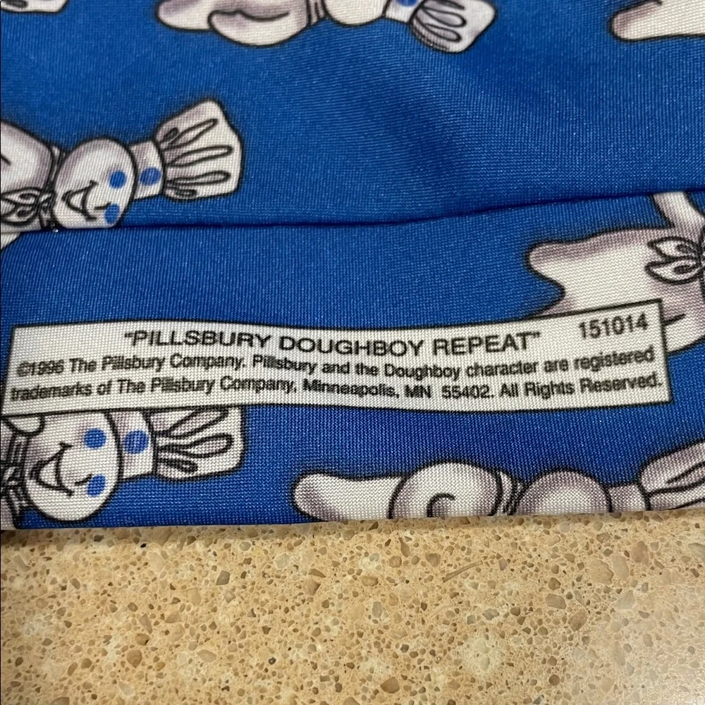 Ralph Marlin Blue and White Chef Character Tie